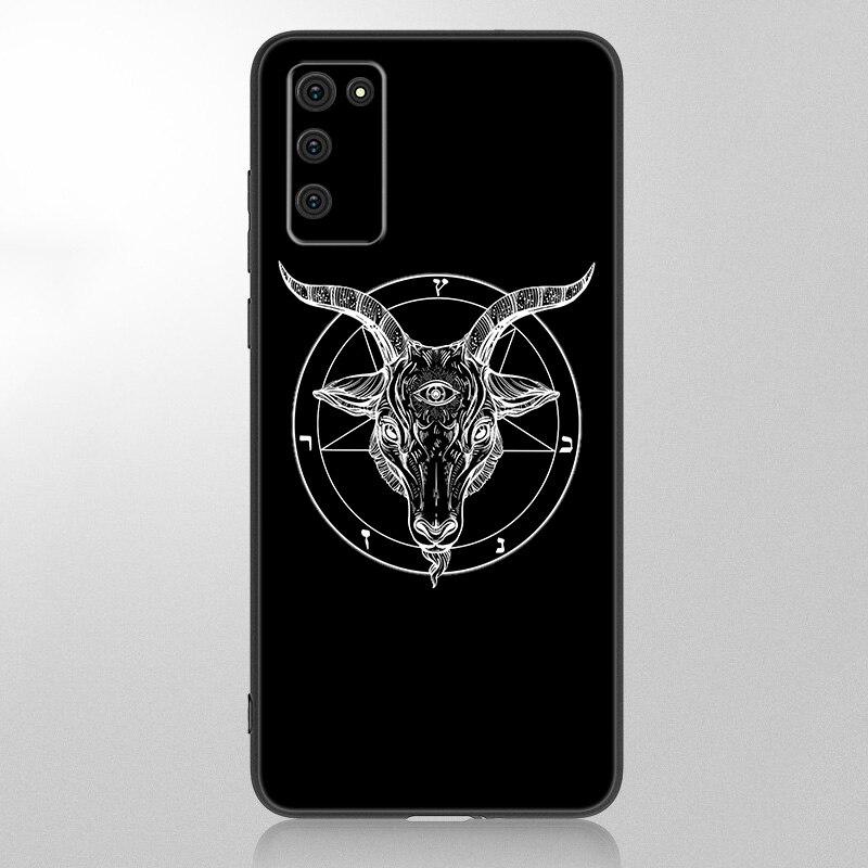 Пентаграмма 666 демонический сатанинский чехол для Samsung Galaxy A12 A02S A22 A32 A52 A72 A71 A51 A41 A31 A21 A11 A50 A70 A10S A20S чехол