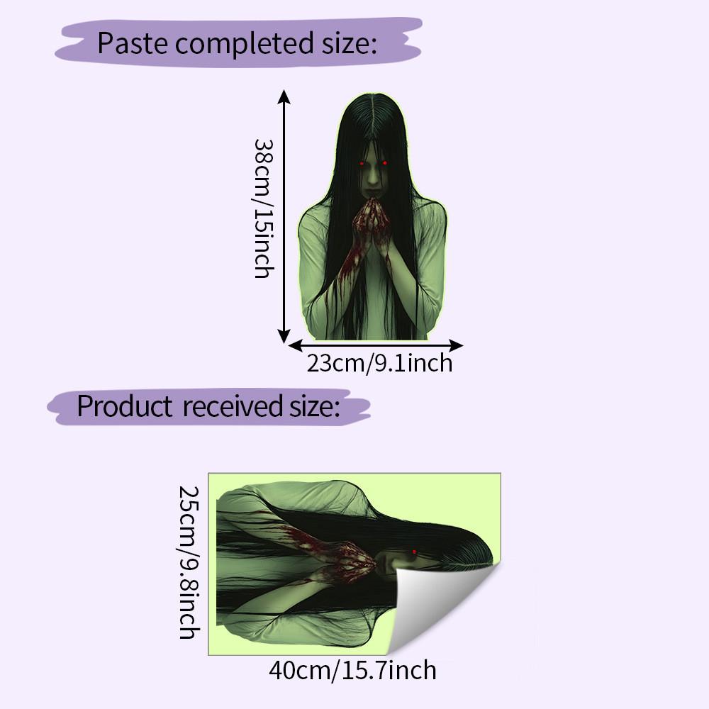 Хэллоуин Ночник Наклейка на стену С Кровавым Отпечатком Руки ПВХ Материал Для Дома И Коммерческих Помещений