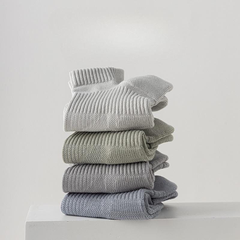 Short Socks for Men's Summer Sports, Loop Boat Socks, Anti-odor and Anti-pilling, Boneless Socks, Mesh, Breathable and Sweat-absorbing Running Socks