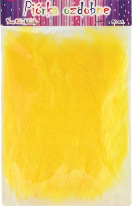 Yellow Feathers 10-12Cm / Pack of 50 Pcs