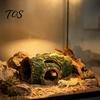 Aquarium Cave for Shrimp Rotten Tree Reptile Hideout, Hole Fish Breeding Tank Supplies Hide Cave, Gecko Shelter Terrarium Decoration Hiding