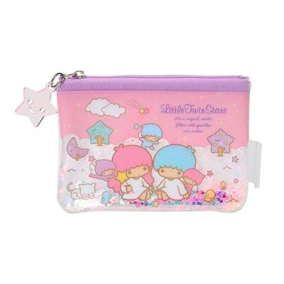 Sanrio Little Twin Stars Мини-кошелек с пайетками ( розовый ) Япония НОВЫЙ
