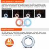 Led Ring Flash Light Rf 550d Macro Ring Fill Lamp With Monitor For Nikon Canon Pentax Olympus Panasonic Dslr Camera Accessories