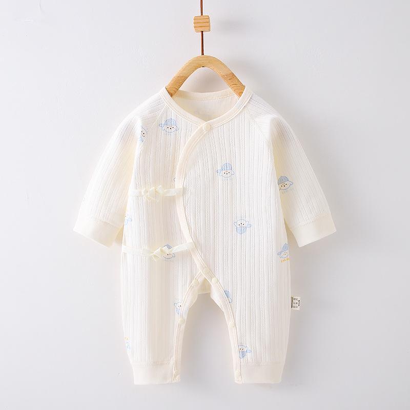 Весенний хлопковый ромпер для новорожденных - Боди с длинным рукавом для девочек