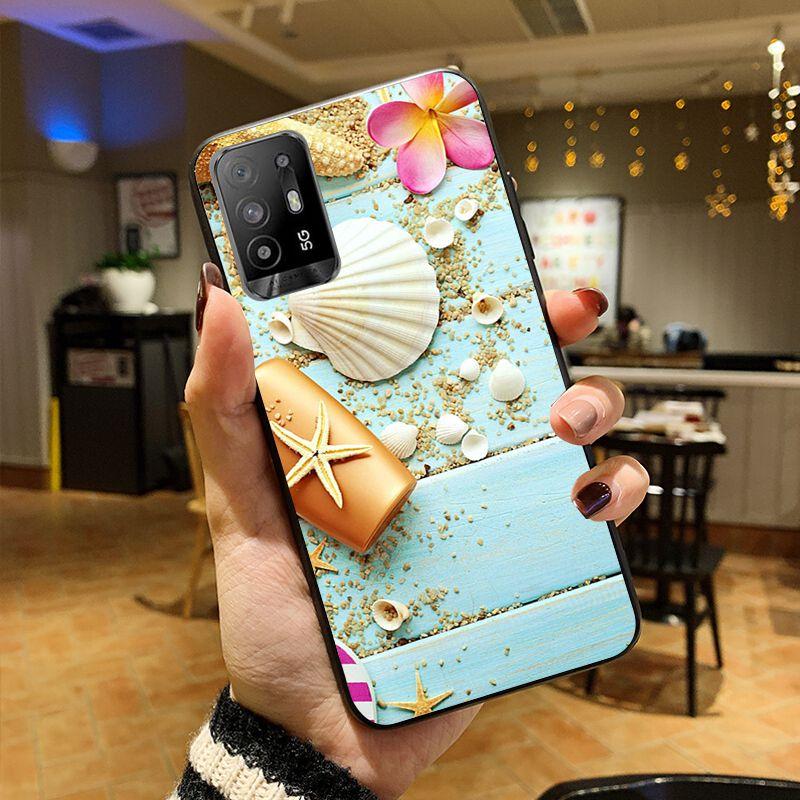 Seashells Sea Star Funda Phone Cover For OPPO A74 A94 5G A3S A5S A9 A12 A15 A15S A52 A53 A53S A72 A73 2020 A91 5G Cases Coque