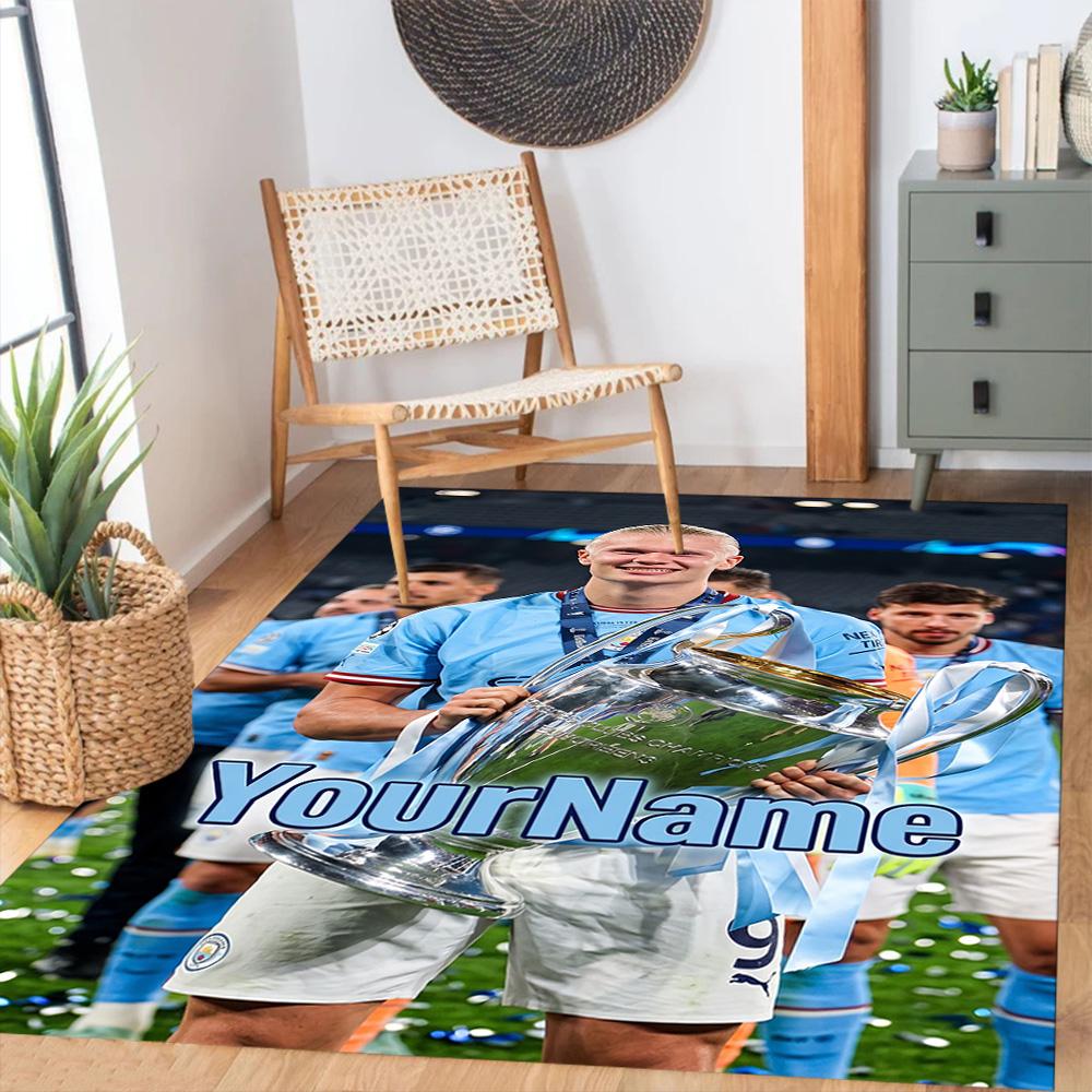 Haaland 31 Customized Name Carpet Design for Balcony Dining Room Kitchen Study room Anti-slip Rug Office home decor Perfect Gift for Friends & Family