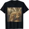 Distressed Doll Smoking Funny Doll Face Meme T-Shirt Unisex