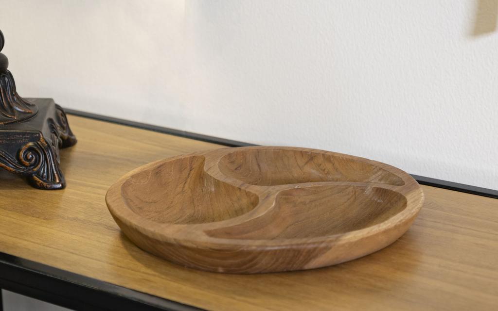 Поднос 3 части Тик См Ø 25.5X3