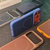 Модный оригинальный магнитный чехол TechWoven для телефона, подходит для iPhone 17 Promax 16 15 Pro Max, задняя крышка с окном для IC-карты и кнопкой-чипом