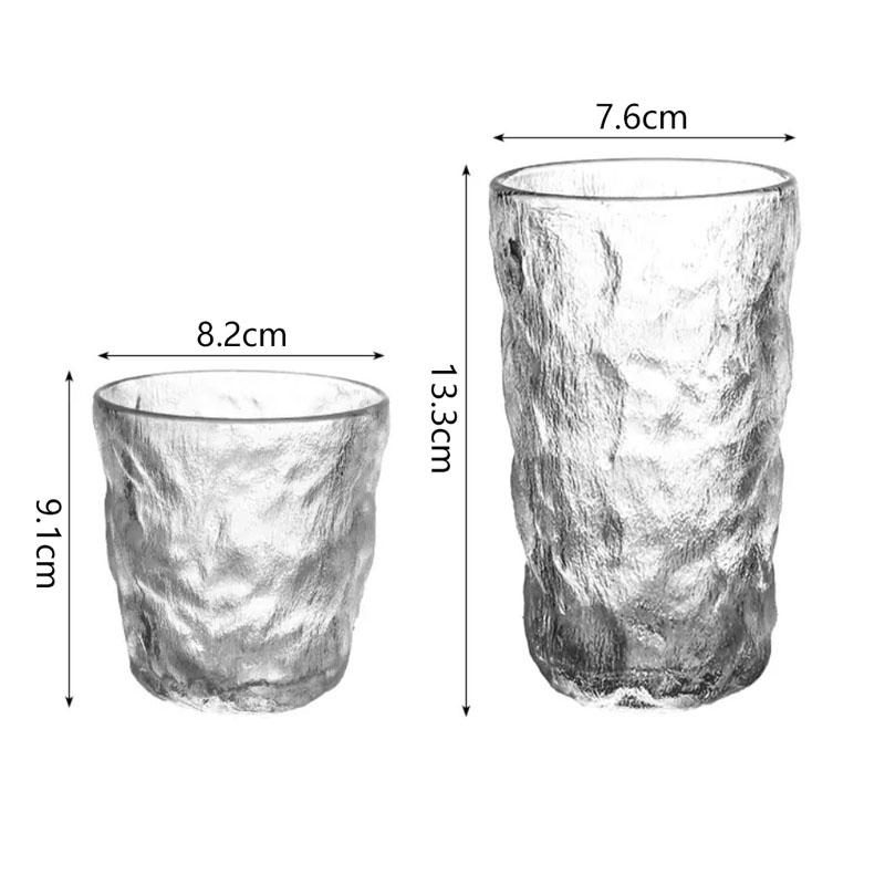 280ml/330ml Glacier Glass Cup Soda Water Mojito Cups Iced Coffee Mug Cocktail Glass High End Wine Glasses High End Beverage Mug