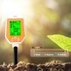Multi-Function 6 in 1 Soil Tester 0-14pH pH Analyzer Large Screen Display Soil pH Tester  Farm