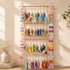 Macrame Hair Accessory Storage Rack Boho Style Headband Organizer  Wall Door Closet