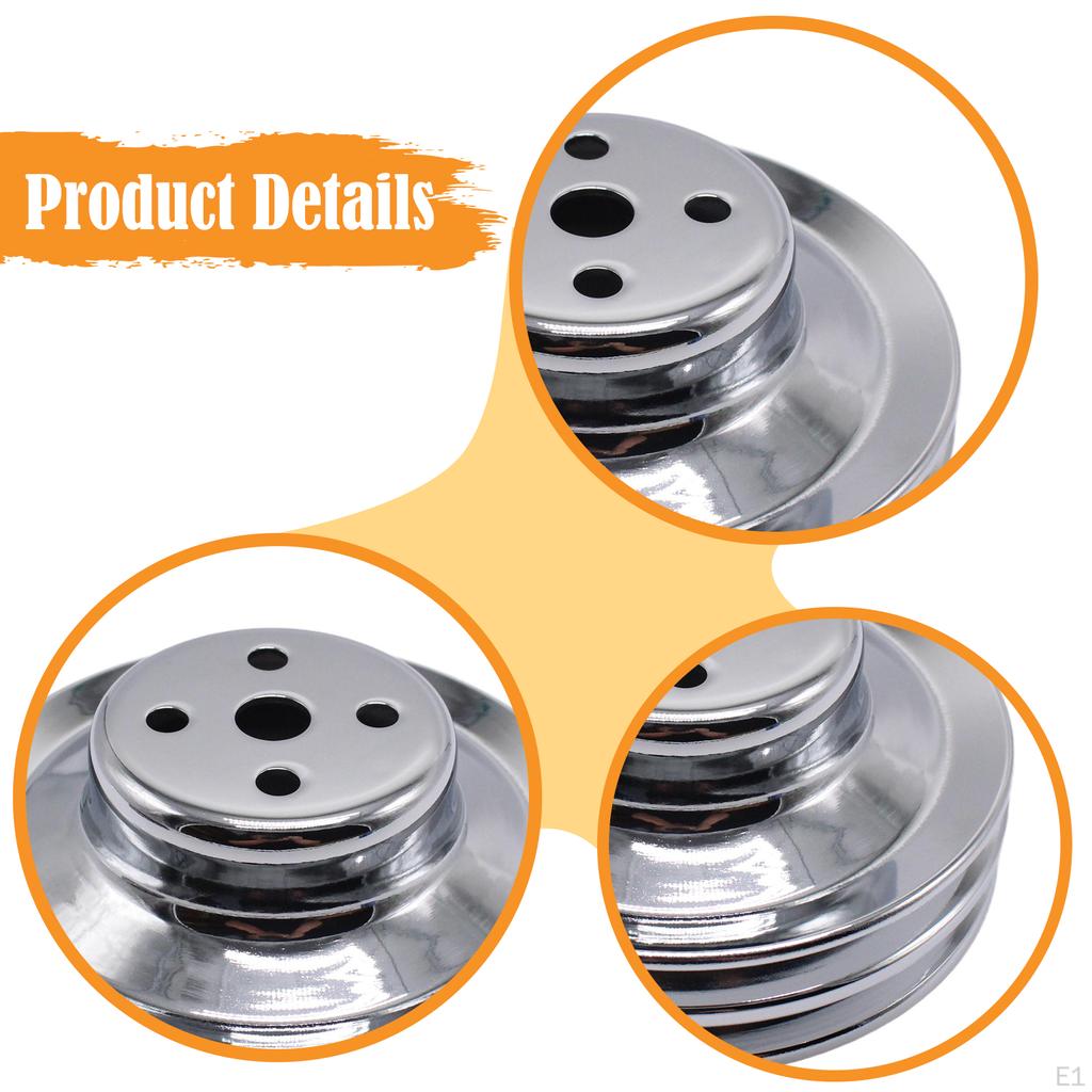 Шкив водяного насоса Заменяет металлические высокопроизводительные ремонтные детали в сборе 2-ручейковый двигатель для