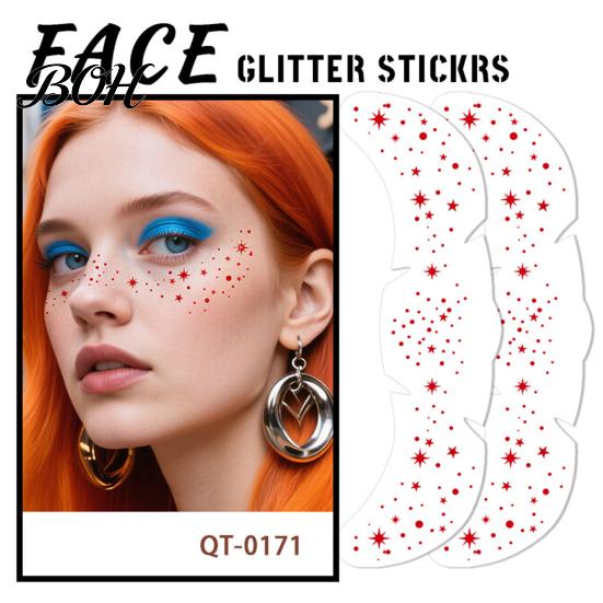 Eco-friendly Temporary Tattoos Tattoo Sticker, Red Freckles Face Tattoo, Waterproof Non-irritating for Kids Adults Festive Party Makeup Skin-friendly