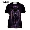 Cheetah 3D T-shirt Printed Series T-shirt Men's and Women's Casual Street Large Short Sleeve Comfortable Breathable Top T-shirt