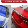 For JAC T9 2018-2026 3-Section ABS Rear Trunk Spoiler 115-125cm Adjustable Sports Decor Top Wing Car Exterior Parts
