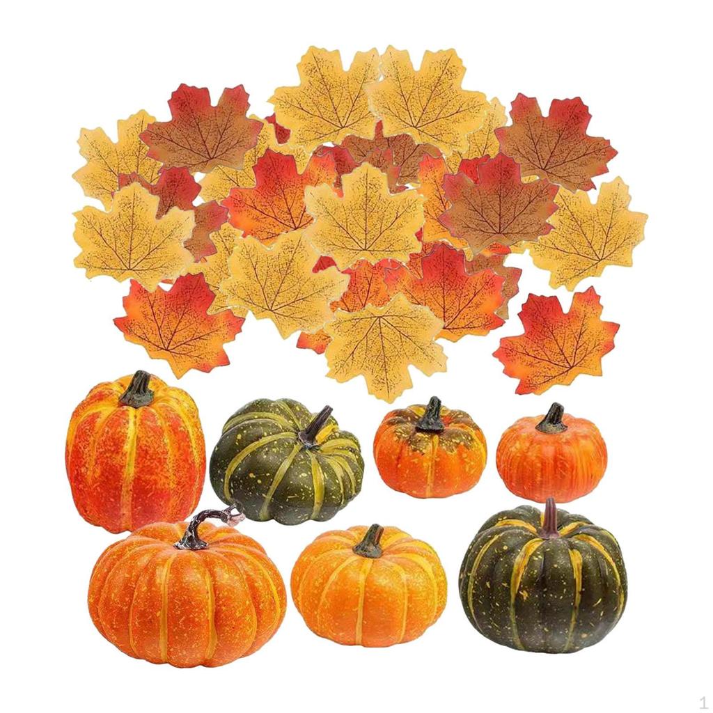 Pumpkin Fall Decorations, Thanksgiving Festival Decor, Halloween Decorations