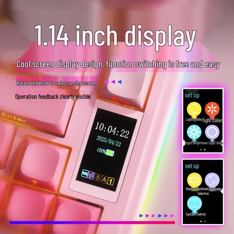 Трехрежимная беспроводная кастомная механическая клавиатура AULA S75Pro