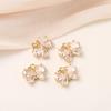 Медь Позолоченная Микро-Инкрустация Цирконом Подвеска Бабочка Крест Сделай Сам Браслет Ожерелье Ювелирные Аксессуары Полые Аксессуары