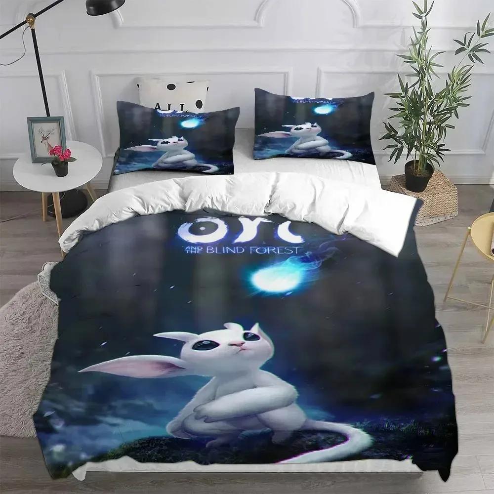2/3pcs Anime O-Ori Bedding Set, Home Teen Adult Duvet Cover and Pillowcase, Bedroom Decoration, Gift for Boys and Girls