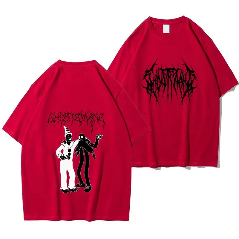Мужская футболка с графическим принтом Ghostemane, модная футболка в стиле хип-хоп, металл, рок, готика, уличная футболка больших размеров для мужчин