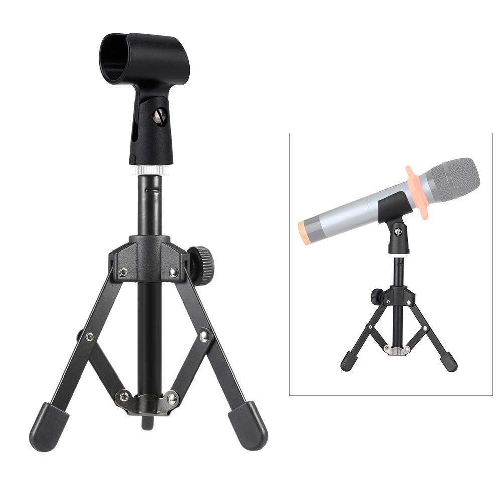 MS-12 Мини складная регулируемая настольная подставка для микрофона штатив с кронштейном-держателем для микрофона MC5