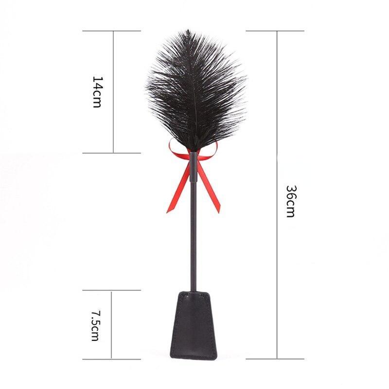 Бондаж БДСМ с перьями, щекотка кнутом, бондаж, эротическое наказание, фетиш, кожаная лопатка для порки, секс-игрушки для пар, женщин