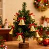 12Pcs 3.5CM Gold Bell Hanging Christmas Tree Decoration Pendant for Home Decor Party Supplies Ornament New Year 2025 Navidad