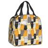 Cute Cats Cartoons Pattern Lunch Bag Men Women Warm Cooler Insulated Box for Student School Work Food Picnic Tote Bags