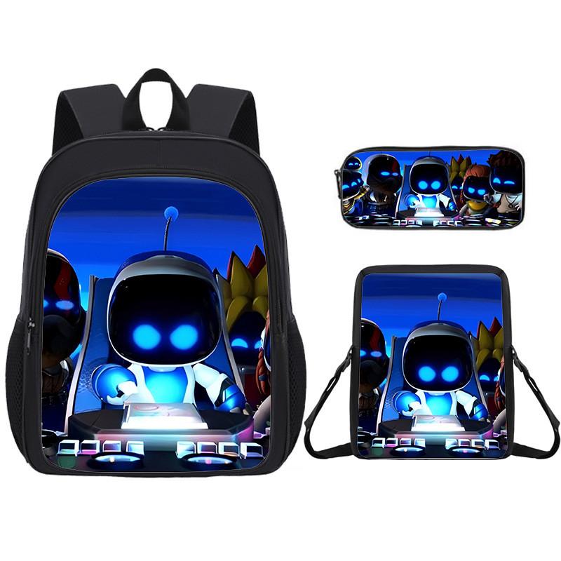 Backpack Student Cartoon Pack With Astro Bot Graphic Printing Design Daily For