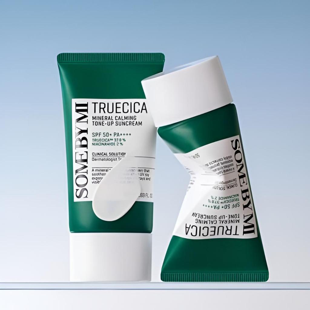 SOME BY MI Truecica Mineral Calming Tone-Up Sunscreen SPF 50+ PA++++ Suncream 50ml