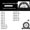 Stainless Steel Anti-Skid Winter Snow Chains for Car, Truck, and Van Tires