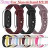 Силиконовый ремешок для Xiaomi Mi Band 10 9 8 NFC Спортивный резиновый браслет Наручный ремешок Correa Аксессуары для Xiaomi Smart Band 8 9 10 NFC