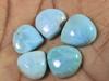5 шт. натуральный ларимар для изготовления колец грушевидный кабошон драгоценный камень россыпью 12X12 мм GN-49