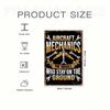 Vintage Aviation Mechanic Metal Sign - Heavy Duty Iron Wall Art Decor with Wrench