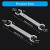652F High Carbon Steel Double End Wrench for Underfloor Heating Splitters Valves Operation