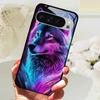Закаленное Стекло Чехол Для Телефона Для Google Pixel 9 Pro XL Жесткий ПК Funda Для Google Pixel 9a Pixel9 5G Милое Животное Стеклянная Задняя Крышка