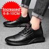 Мода Новая Бизнес Натуральная Кожа Повседневная Обувь Мужская Невидимая Внутренняя Высота 6см/8см/10см Мужские Кроссовки Повседневные Кроссовки Обувь для Увеличения Роста