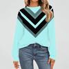 Women's Fashion Long Sleeve Shirts Loose Fitted Crewneck Basic Tops Casual Outfits