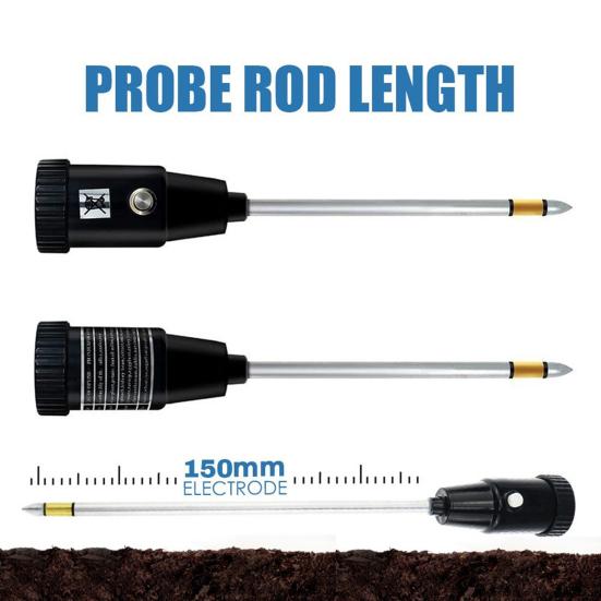 Измеритель влажности почвы Измеритель влажности почвы PH Точное обнаружение Измеритель теста почвы Автономный гигрометр Датчик для садоводства и сельского хозяйства