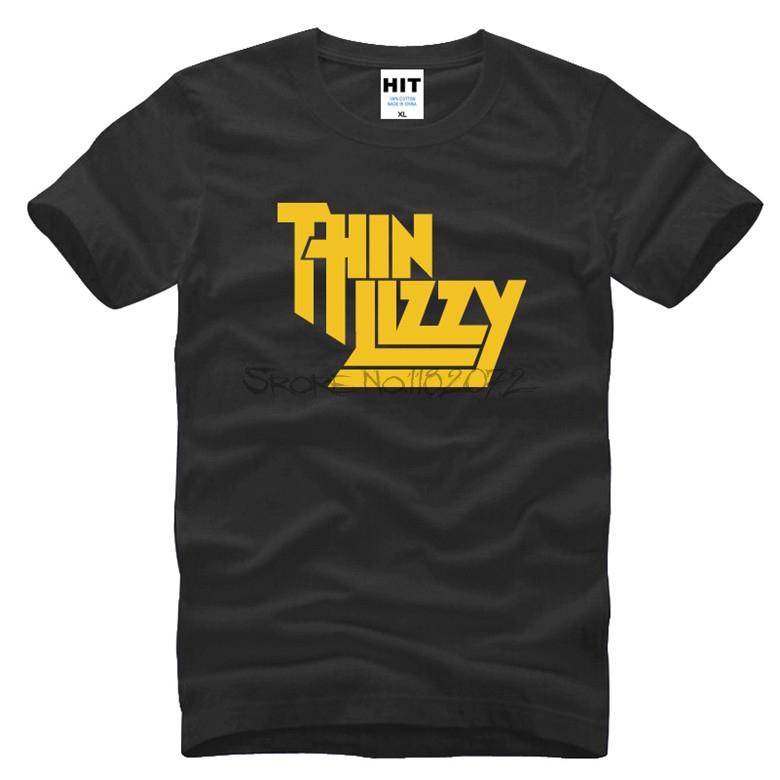 tsihrt 3d Heavy Metal Rock Band Thin Lizzy T Shirt Unisex Tops Music Pop Unisex Tshirt Short Sleeve Cotton Oneck Tee Tops