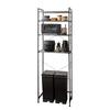 Emur Kitchen Trash Can Top Range Width Slim Kitchen Storage Range 4 Can Hold Trash HEIM Stone Gray Rack, Rack, Stand, 60, Shelf, Slide, Board, Tiers,