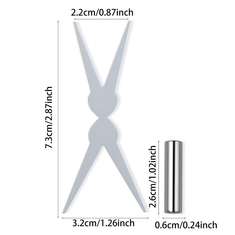 2 In 1 Magnetic Stick Double Head French Cat Eye Nail Magnet Set Big Y-Shaped Clip Diy Manicure Gel Polishing Magnet Combination