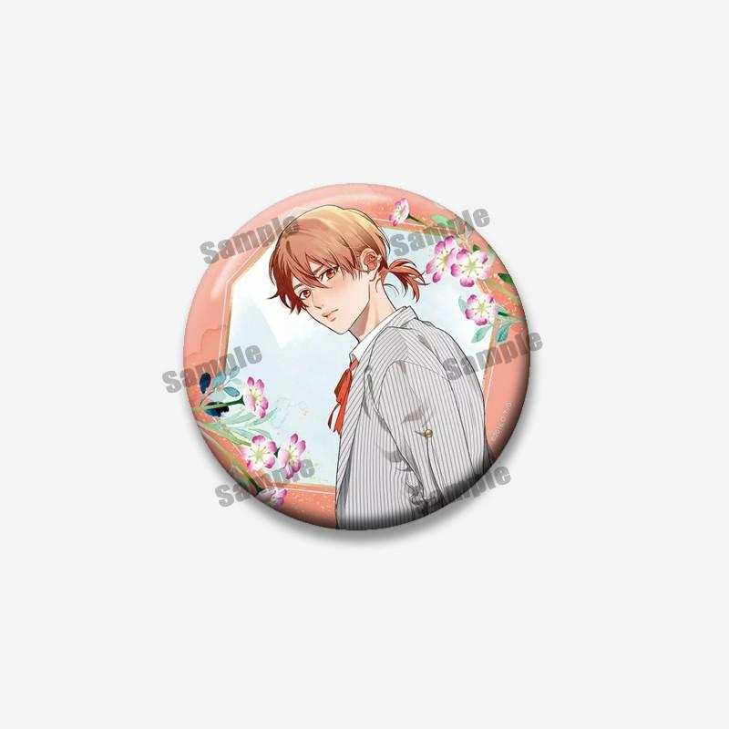 Cartoon Character Ayato Yuri Yui Tamura Badge on Backpack Accessories Anime Yarichin Club Pins Round Brooch for Clothes Bag Gift