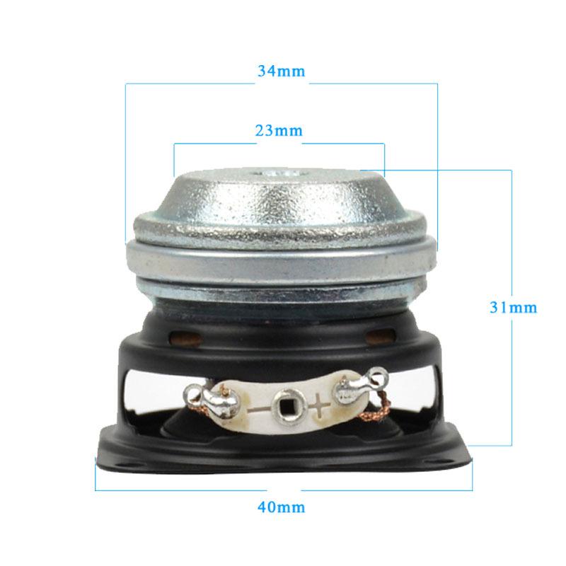 40MM 1,5-дюймовый полнодиапазонный динамик с мощными басами / Неодимовый магнитный 4 Ом 10 Вт Динамик для аудиофилов с большим ходом