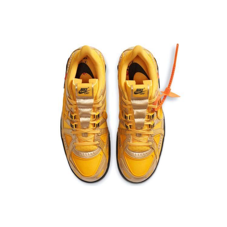 Off-White x Nike Air Rubber Dunk University Gold Унисекс Кроссовки Черные CU6015-700