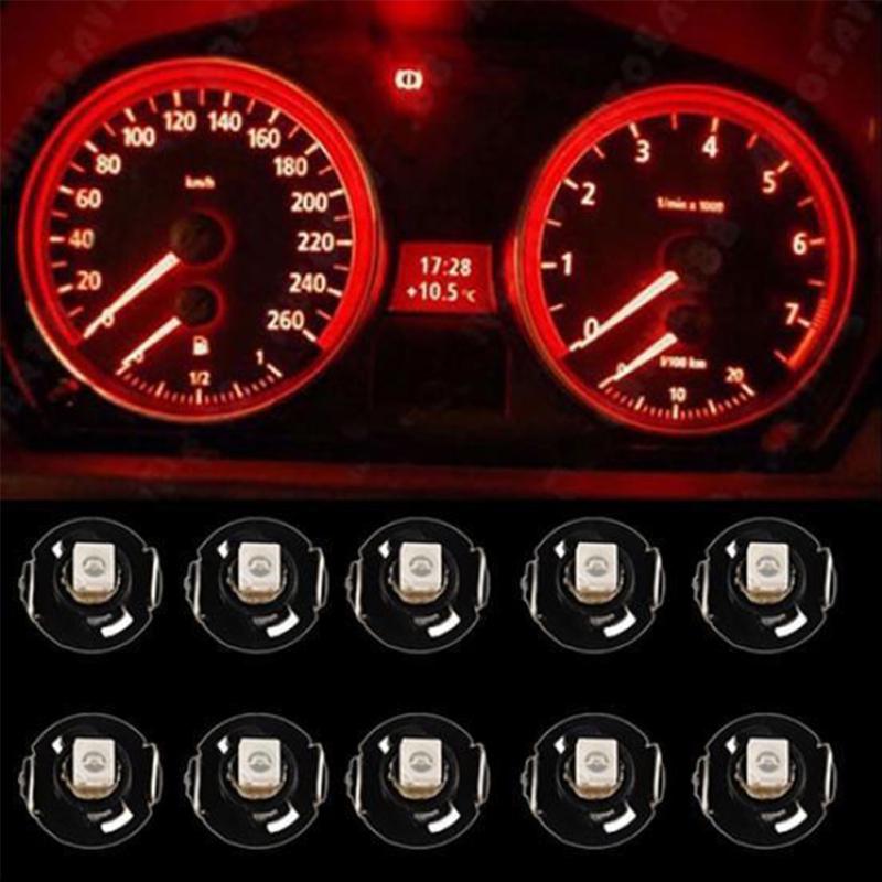 10шт T4.2 12V светодиодные лампы автомобиля инструмент приборной панели метр панели освещения лампы