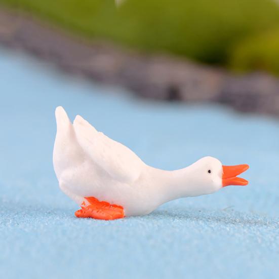 3шт миниатюрные гусиные смолы DIY ландшафтный сад террариум фигурки аксессуары