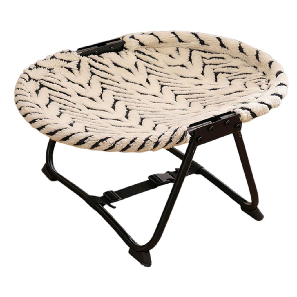 Dog Cot Elevated Iron Frame Travel Portable Pet Furniture Bed for Cats and Small Dogs