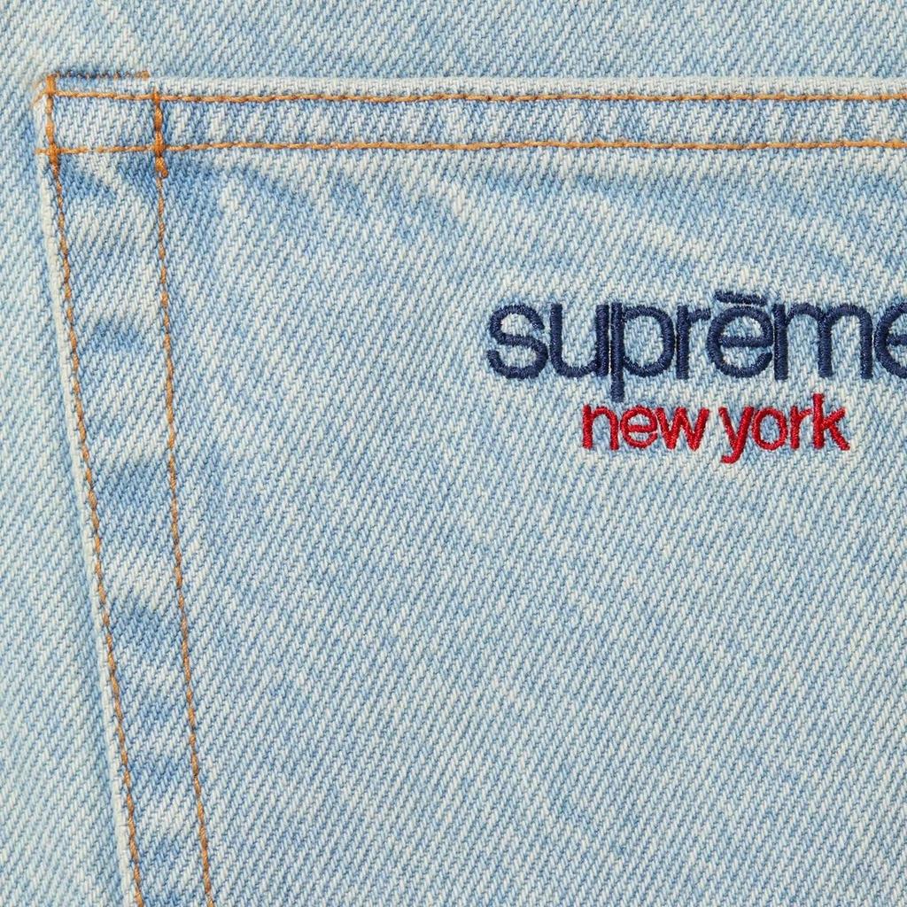 Supreme Свободные джинсовые шорты 'Черные' Мужские SUP-SS24-196